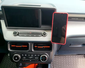Custom made Magsafe or Magnetic Ford Maverick phone mount holder for Dashboard cubby area - Gift idea 2024