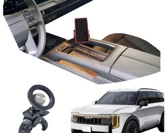 Custom made 2027 Kia Telluride center console phone mount clip holder grab handle gift idea