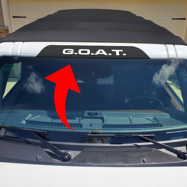 Custom Front Windshield Decal Etsy