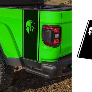 Bed side tailgate vertical stripe graphics decal sticker compatible with Jeep Gladiator JL (2 pcs)
