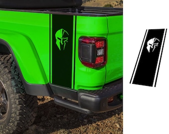 Bed side tailgate vertical stripe graphics decal sticker compatible with Jeep Gladiator JL (2 pcs)