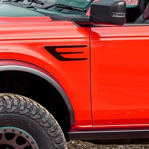 Fender vent decal accent graphics for Ford Bronco 2021 2022 Full size - V2