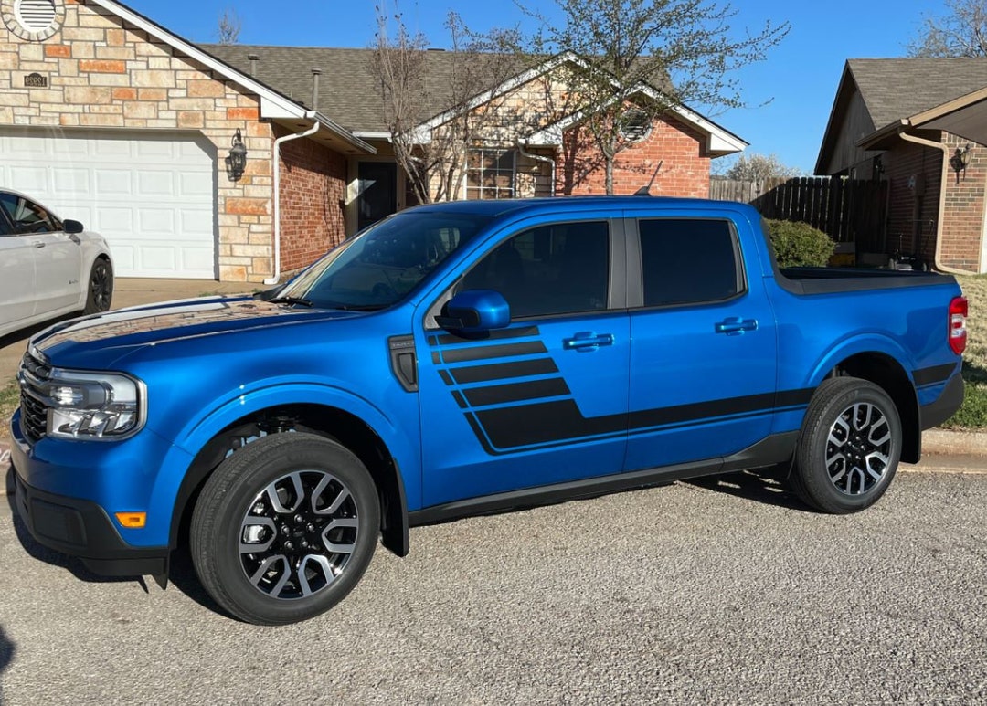 Hybrid Side Vinyl Graphics Side Stripes Decals for Ford Maverick 2022 ...