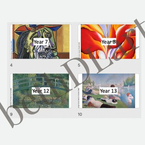 Famous Art Cupboard Labels and Classroom Decor DIGITAL DOWNLOAD Fully Editable