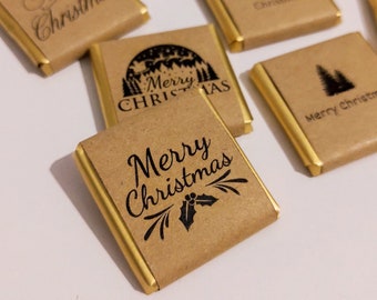 Christmas Chocolate, Christmas Table Decor, Christmas Favors, Bulk Chocolate, Merry Christmas Gifts, Chocolate Favors