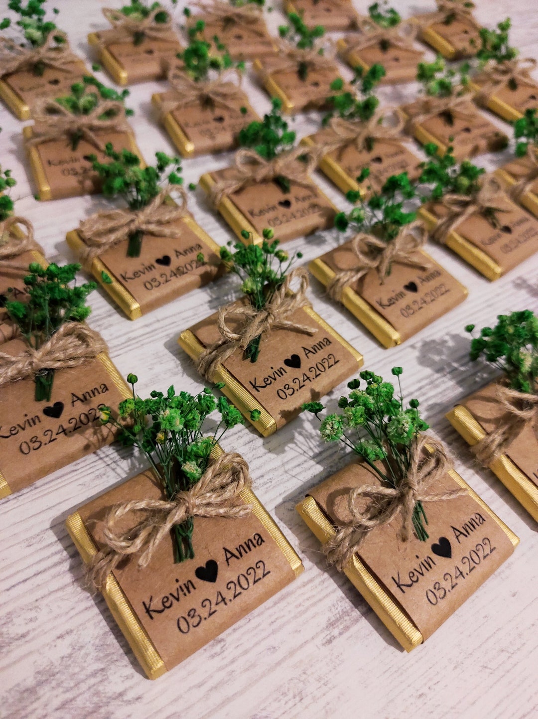 Wedding and Bridal Shower Chocolate Gift, Wedding Chocolate Favors for