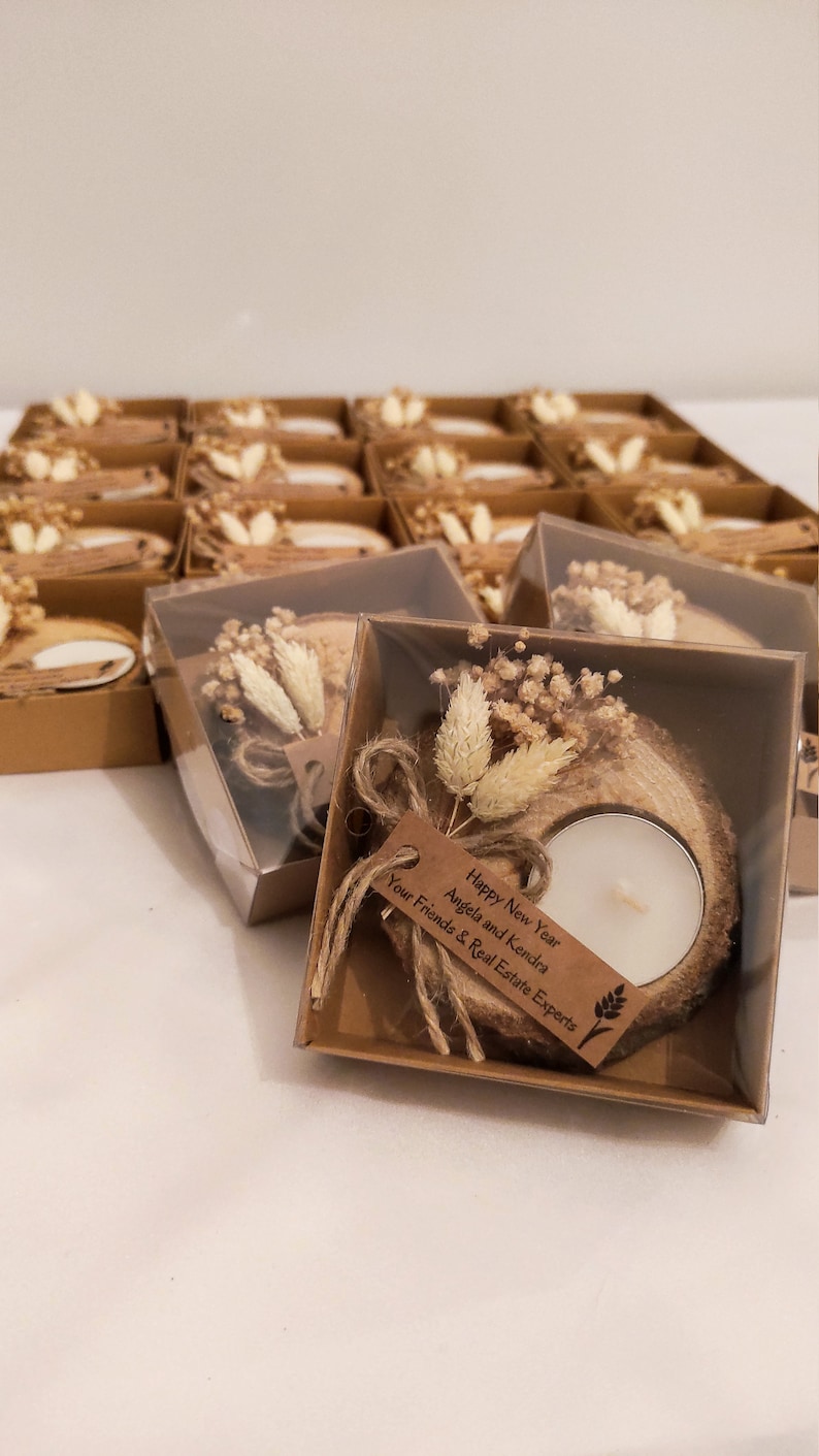 Personalized Wooden Tealight Holder Wedding Favors for Etsy