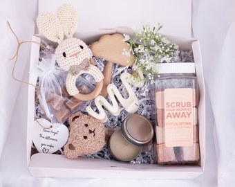 New Mama Gift Box | Baby Shower Gift Basket | New Mom Gift Idea | Gift Box for Mom | Care Package | Customizable Gift Box