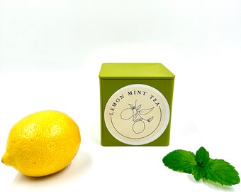 S Tea Co Lemon Mint Tea Bags (0.105oz per bag/ 8 bags per box)