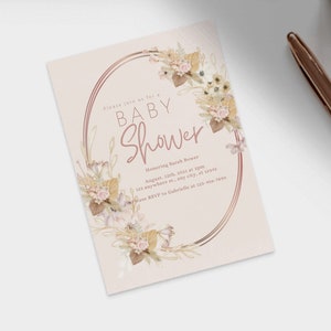 Floral Baby Shower Template Evite