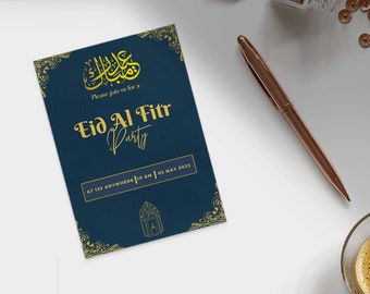 Fully Editable Eid Al Adha Eid Al Fitr Party Dinner Template Digital Invite Evite Text Invite