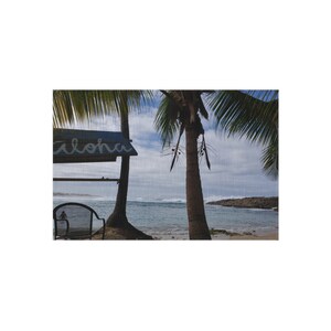 Puerto Rico Beach Themed Outdoor welcome mat