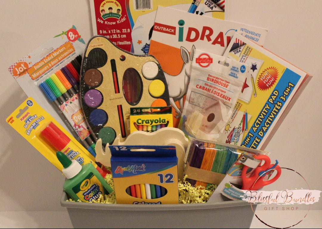 Arts and Crafts Gift Basket Arts and Crafts Kit Etsy