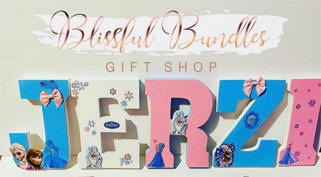Custom Hand Painted Frozen Theme Nursery Letters Nursery Letters - Etsy