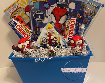 Spider-Man Birthday gift basket (Name personalization included)