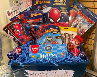 Spider-Man gift basket |  Birthday Gift Basket ( Name personalization included)