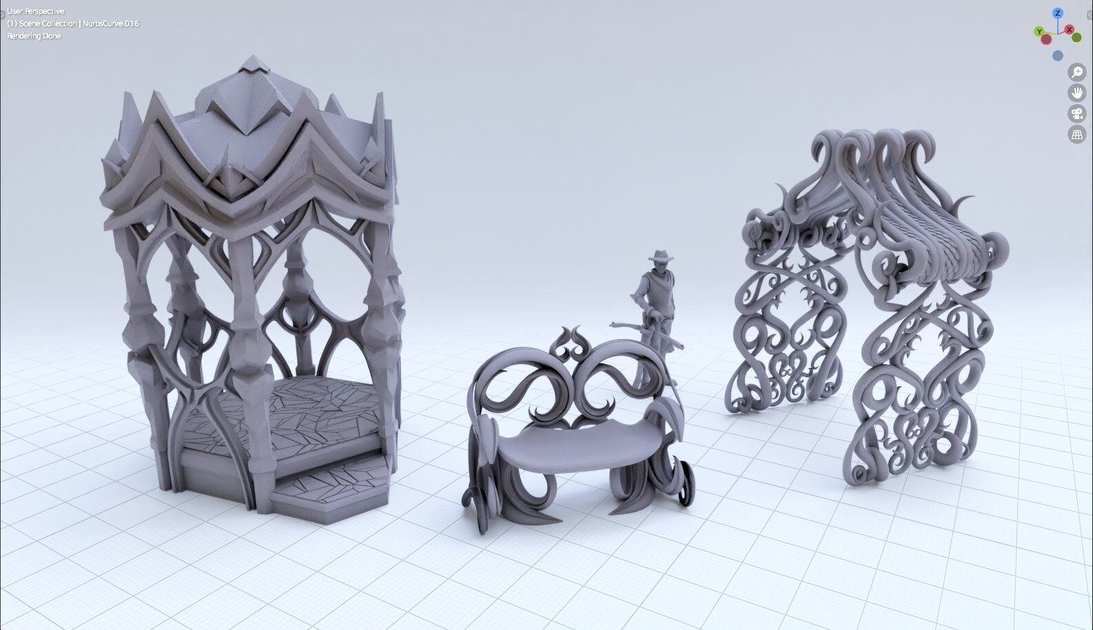 Elven Garden Furniture 32mm Tabletop RPG Scatter Terrain - Etsy