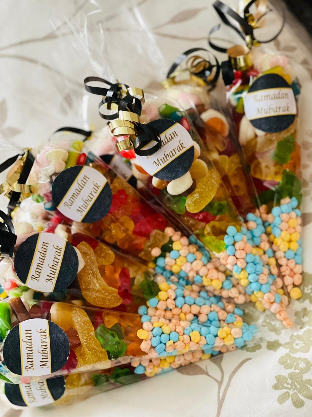 Eid Mubarak Sweet Cones Halal Sweets Jellies Millions Sweet Etsy