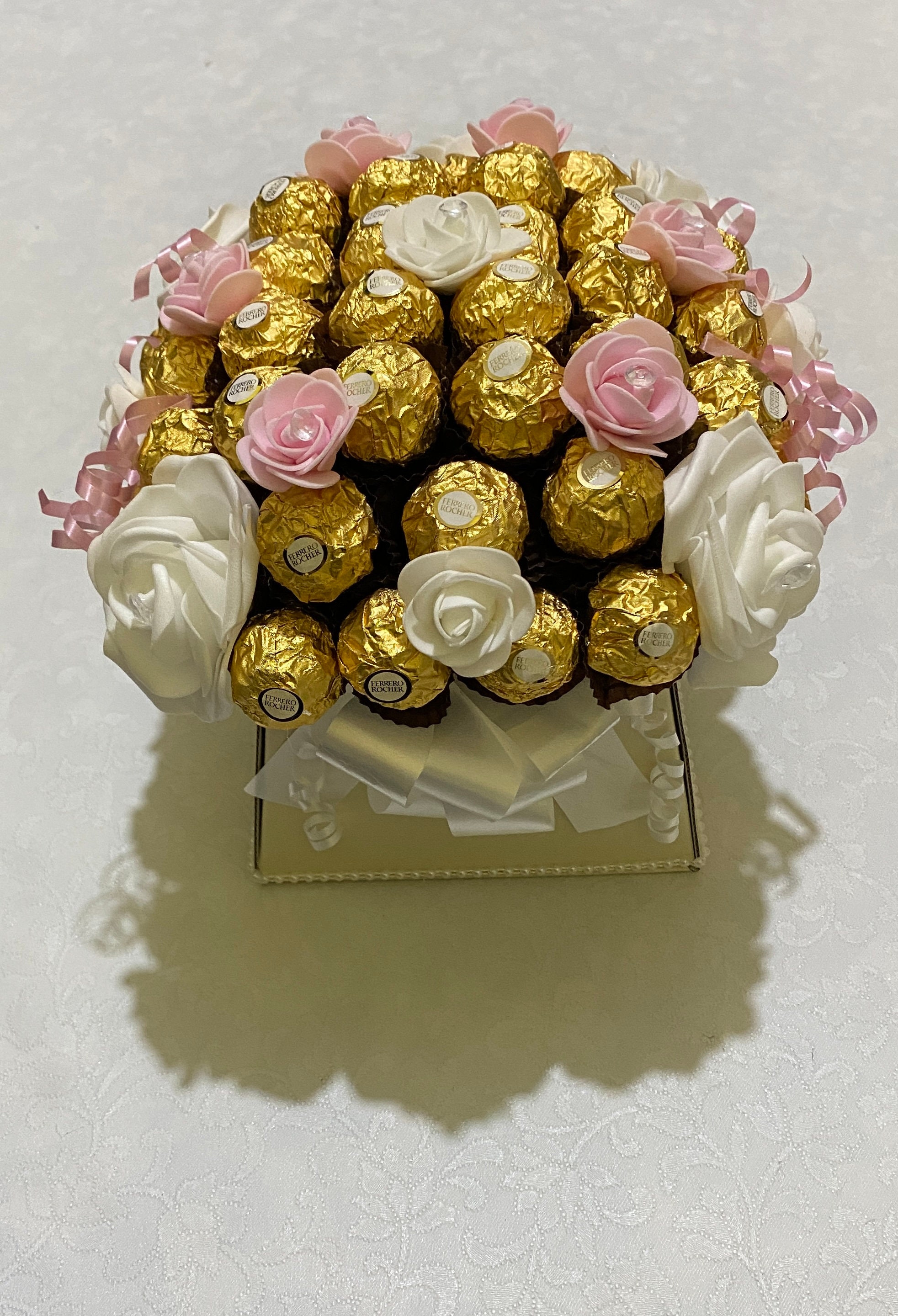 Ferrero Rocher Chocolate Bouquetmixed Chocolates Bouquetkitkatlindor Wedding Bouquet
