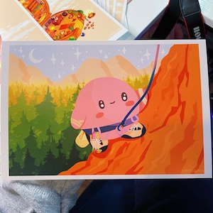 Kirby Rock Climbing Print