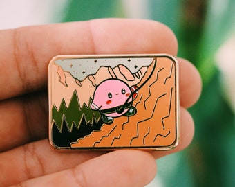 Climber Kirby Enamel Pin