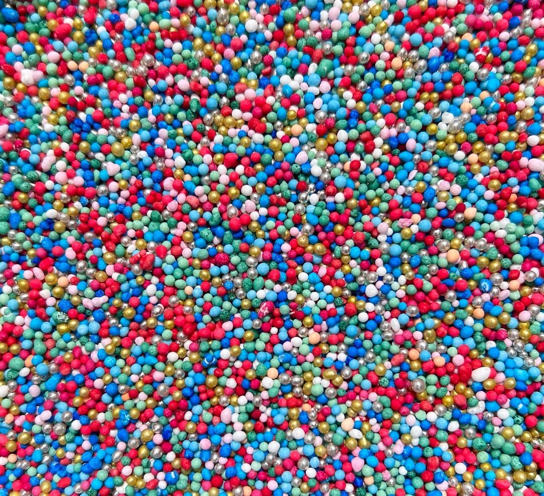 Toy Store Christmas Colourful Bright Vibrant Nonpareil Sprinkles Edible ...