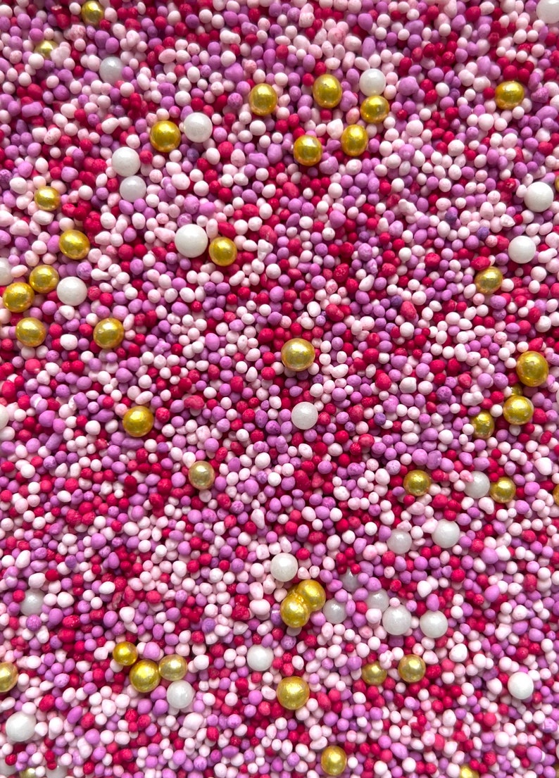 Random Sprinkle Love Potion Valentine’s Day Sprinkles Edible Nonpareil 100s and 1000s ...