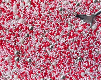 F * cking Babe rosa rot silber weiß deluxe essbare nonpareil Streusel mischen mädchenhaft Valentinstag Weihnachten Cupcakes Backen Kekse Kuchen