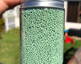 Sage green edible nonpariel sprinkles 100s and 1000s earthy natural solid colour cake decorating baking supplies cupcakes piping australiana