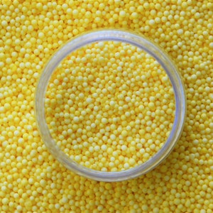 Lemon drops pastel edible nonpareil sprinkles 100s and 1000s for cake decorating baking cupcake cake pops cakesicles candle making jewellery