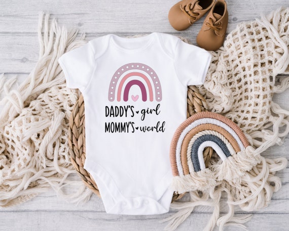 Daddy's Girl, Mommys World, Baby Clothes, Baby Gift, Baby Shower