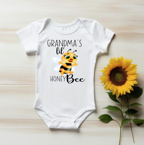 Grandma's Lil Honeybee Onesie, Baby Clothes, Bumblebee, Grandma