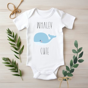 Whaley Cute, Baby Onesie, Baby Gift, Newborn Gift, Cute Onesie, Sublimation, Baby Gift, Gender Neutral, Baby Girl, Baby Boy, Whale, Cute