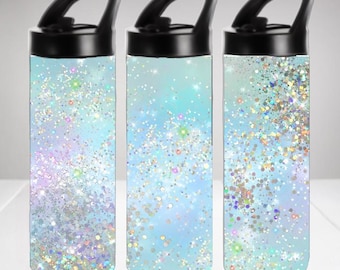 Glittery Kids Tumbler, 16 Oz, Glitter, Cute, Sparkles, Pink, Blue, Purple, Gold, Little Girl, Gift for Girls, Gift for Kids, Christmas Ideas