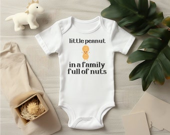 Little Peanut Onesie, Funny Baby Shower Gift, Gender Neutral