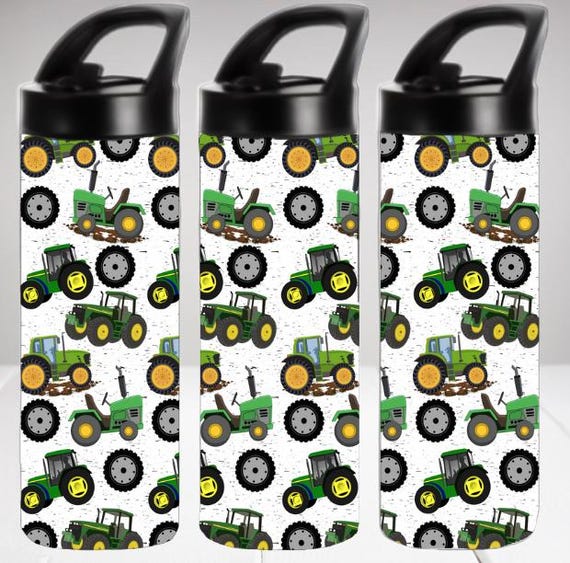 Green Tractor Kids Tumbler, 16 Oz, Tractors, John Deer, Green, Farming, Little Boy, Gift for Boys, Gift for Kids, Christmas Gifts, Farmer