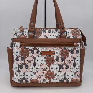 Bolso estampado para gato
