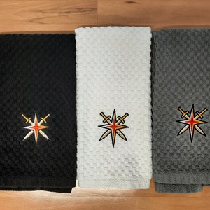 VGK Secondary Logo Embroidered on Kitchen Dish Hand Towels in three colors