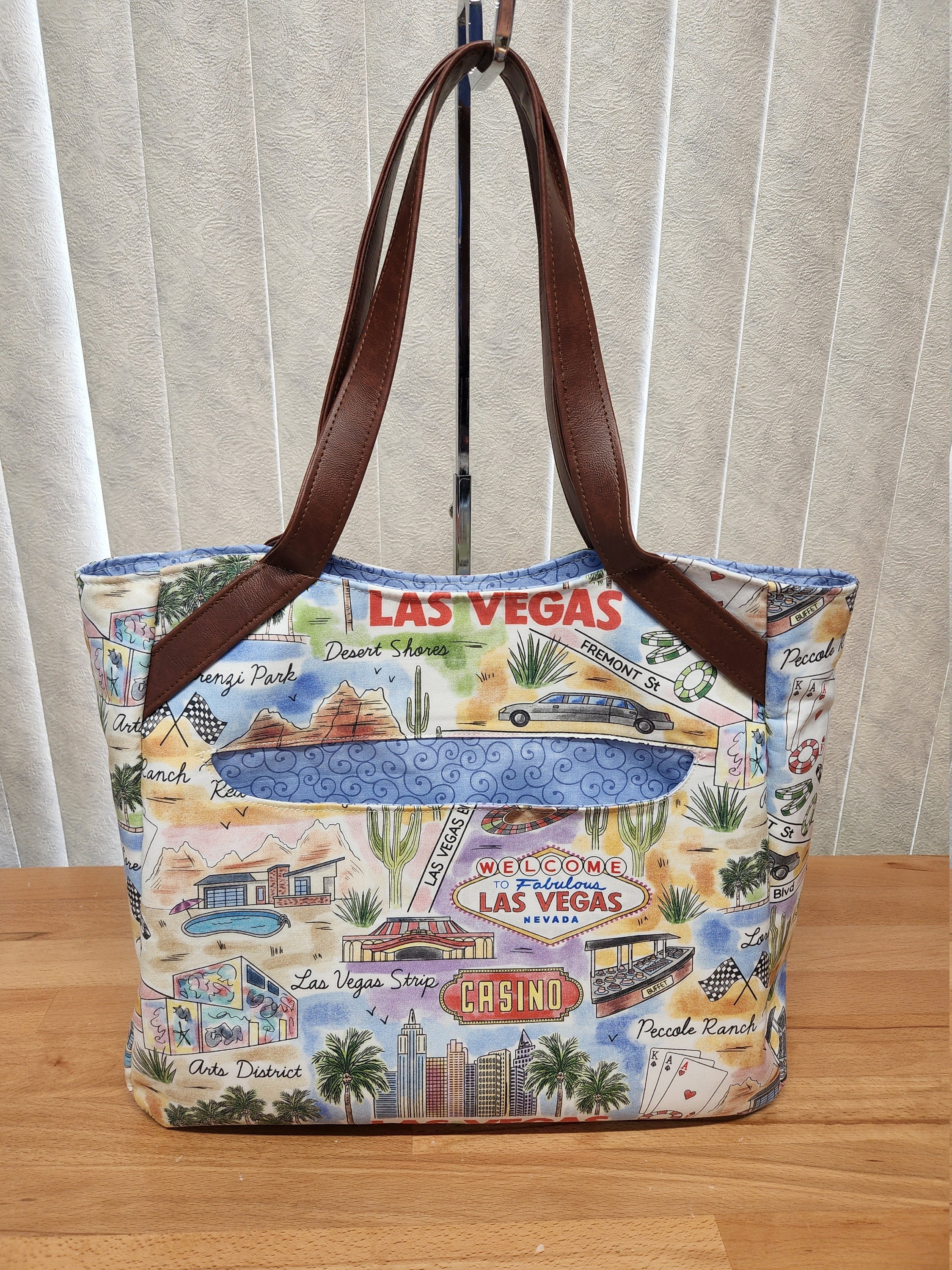 Welcome To Las Vegas Nevada Women's Purse Embroidered Canvas Gambling Dice  Party