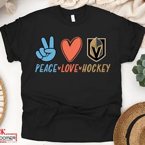 Peace - Love - Hockey VGK T-Shirts