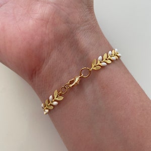 Handmade golden stainless steel ear bracelet image 2