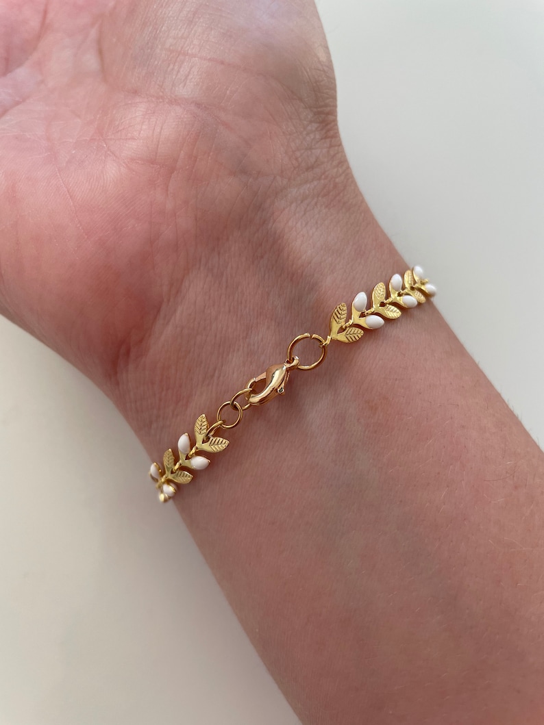 Handmade golden stainless steel ear bracelet image 2