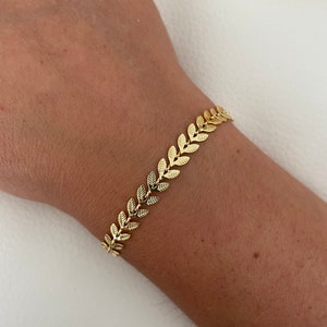 Handmade golden stainless steel ear bracelet Or