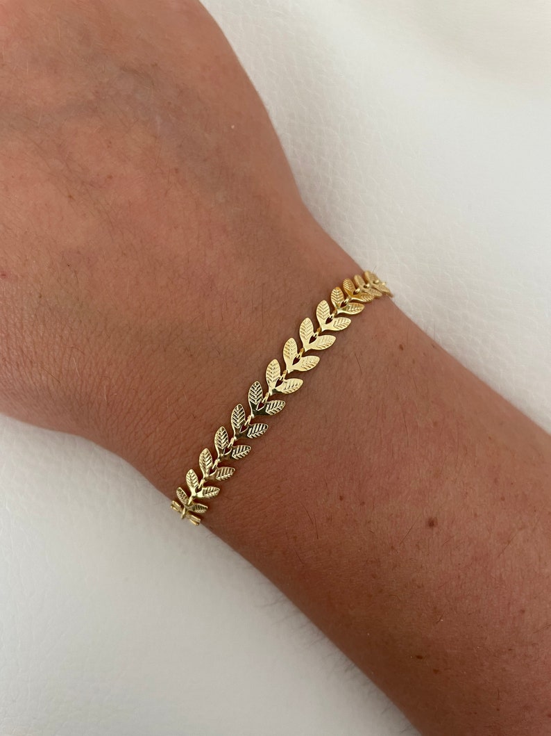 Handmade golden stainless steel ear bracelet Or