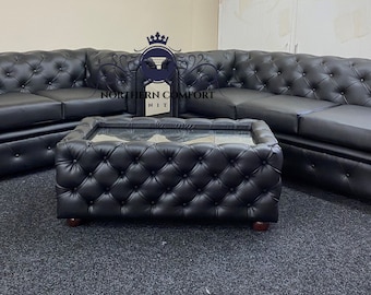 Chesterfield Sofa in Bonded Leather - Any Colour - Chesterfield - Leather Sofa - Sofa