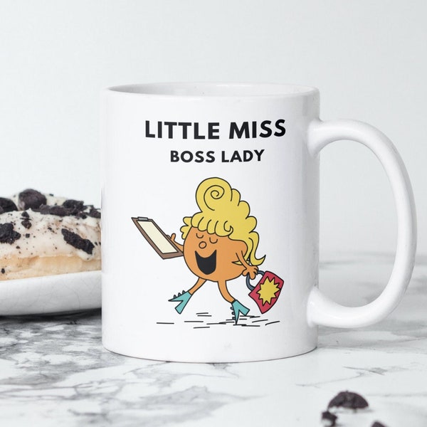 Little Miss Boss Lady Coffee Mug, Little Miss Small Business Owner, Boss Woman Gift, Custom Small Biz, Christmas Gift Coffee Mug