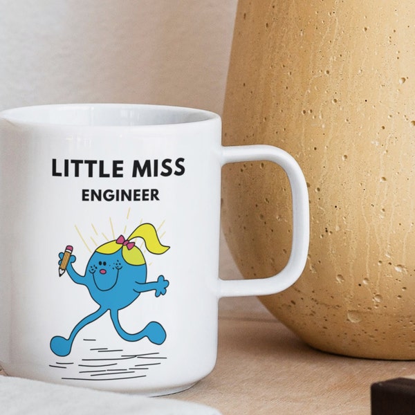 Engineer Gift, Little Miss Engineer, Engineering Graduate Gift, Custom Little Miss Mug, Christmas gift Engineer Cup, Women in Engineering