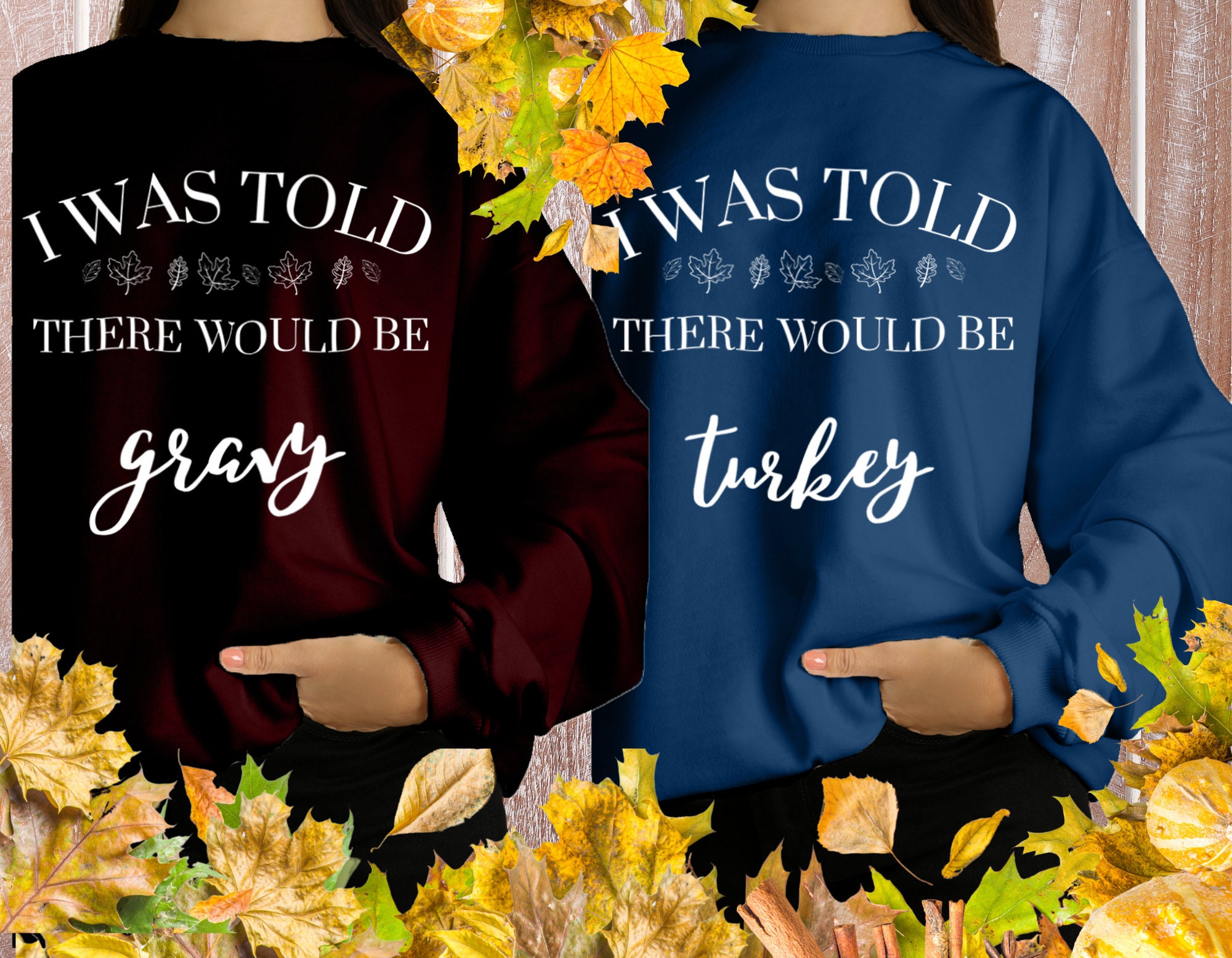 Discover Customizable Family Thanksgiving unisex sweathirt, Favorite Foods Thanksgiving Shirts for Family, Personalized Thanksgiving Matching Shirts