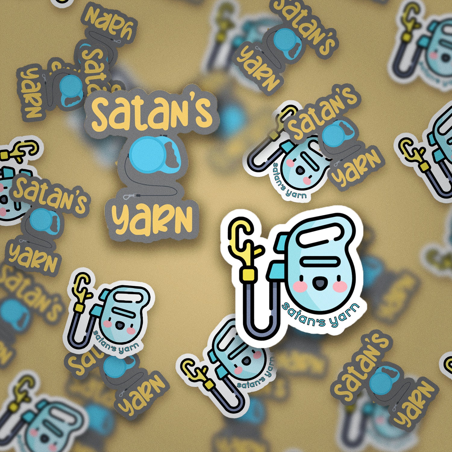 THE OG - Satan's Yarn Sticker - Etsy, image size:1500x1500