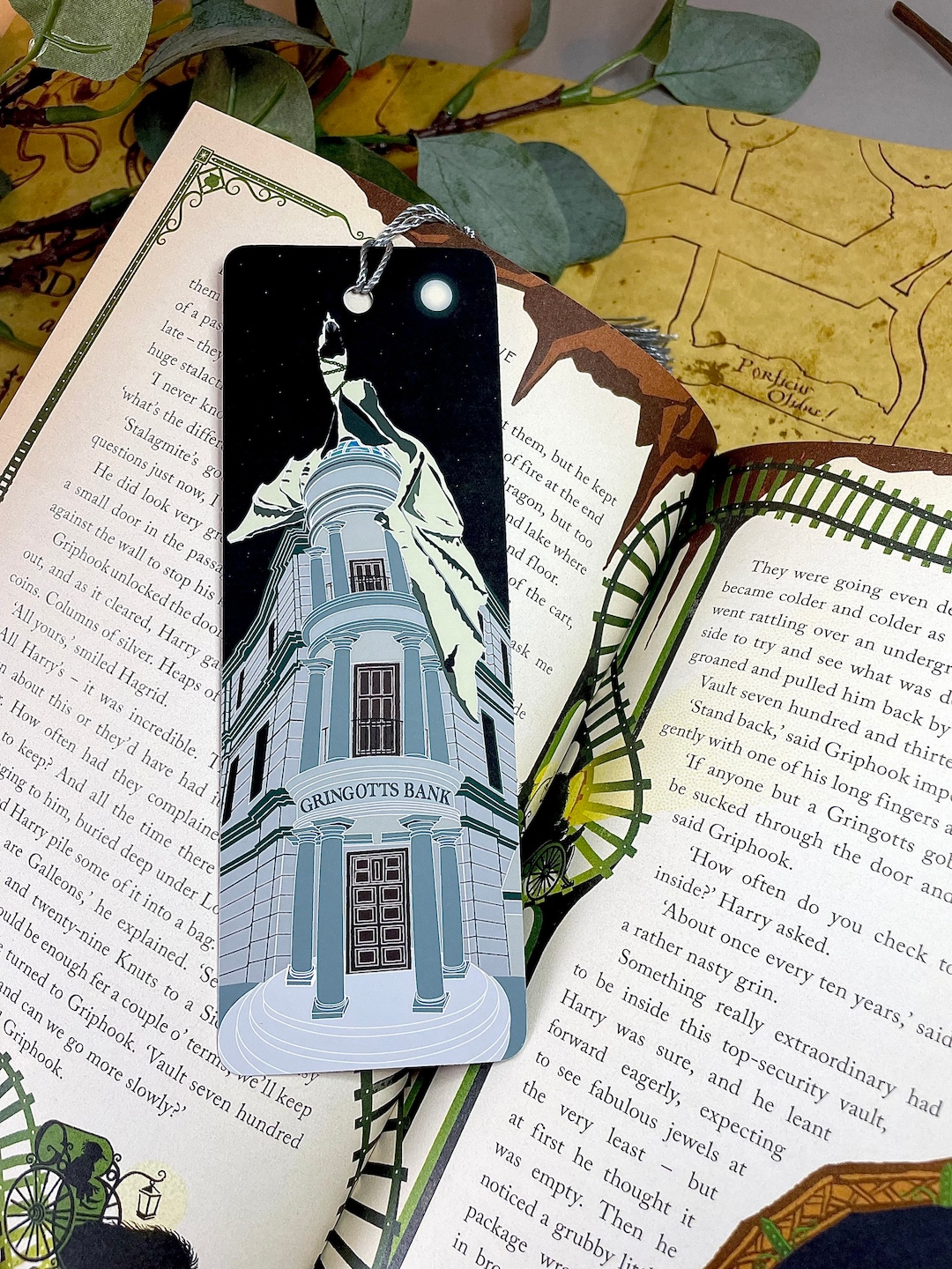 Magic Building Bank Inspired Bookmark - Etsy
